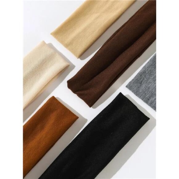 Elastic Non-Slip Soft Cloth Fabric Women's Headbands 16 Pack - Yoga, AUTUMN VIBE - Picture 2 of 7